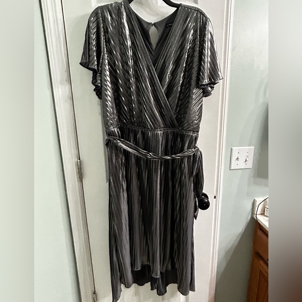 NWT Beautiful Metallic Silver Dress
